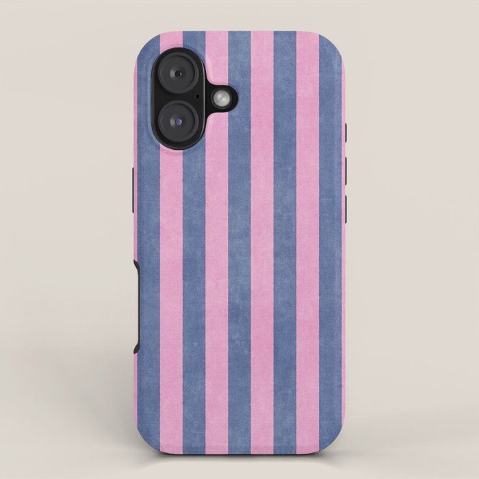 STRIPES - 005 - pink and blue iPhone Case Gallery Image 1