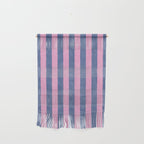 STRIPES - 005 - pink and blue Wall Hanging Gallery Image 1