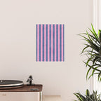 STRIPES - 005 - pink and blue Poster Gallery Image 2