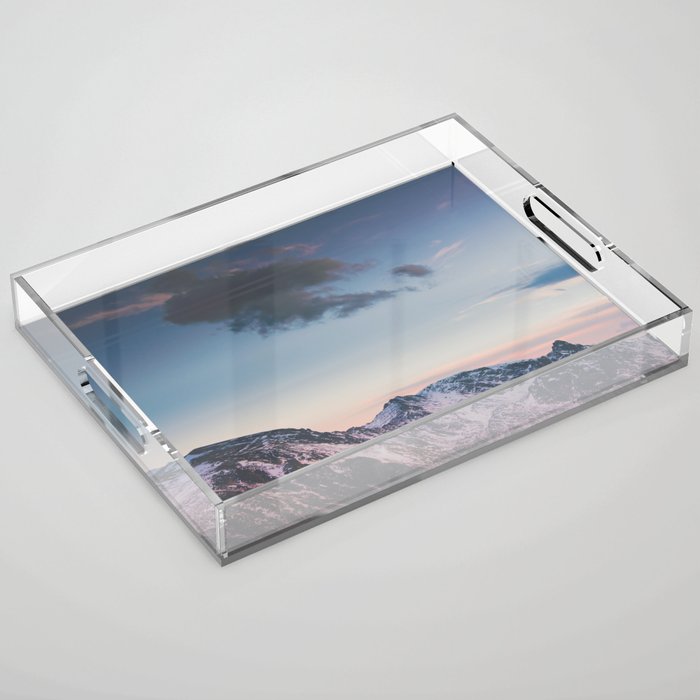 Rocky Mountain Twilight Acrylic Tray Gallery Image 1