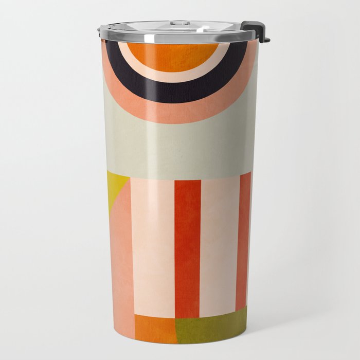 mid mod minimal 3 Travel Mug Gallery Image 2