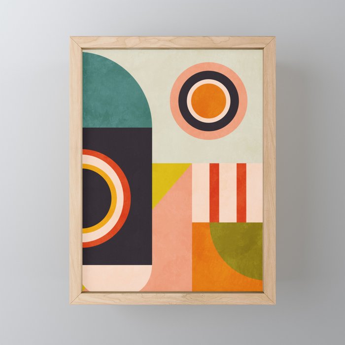 mid mod minimal 3 Mini Art Print Gallery Image 1