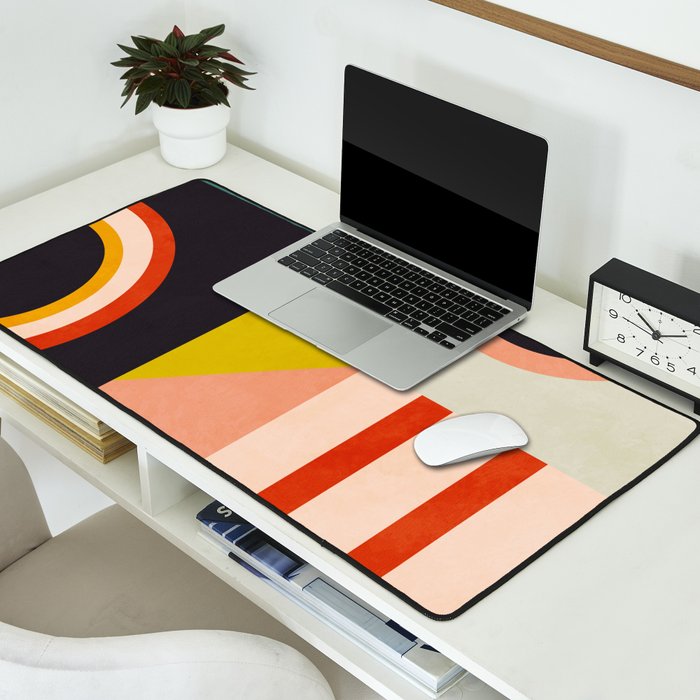 mid mod minimal 3 Desk Mat Gallery Image 2