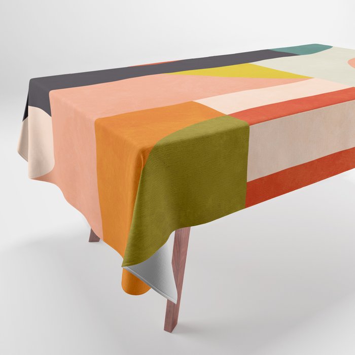 mid mod minimal 3 Tablecloth – Society6