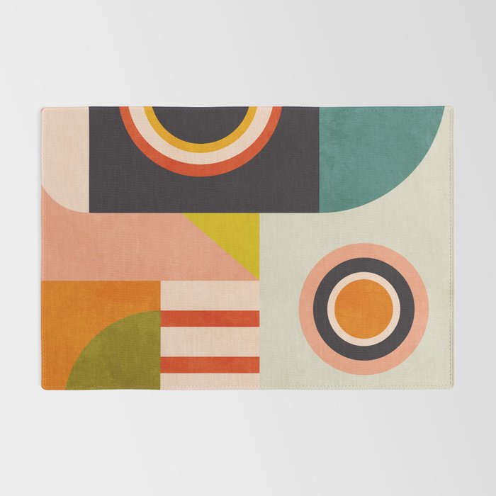 mid mod minimal 3 Rug Gallery Image 2