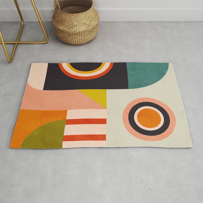 mid mod minimal 3 Rug Gallery Image 1