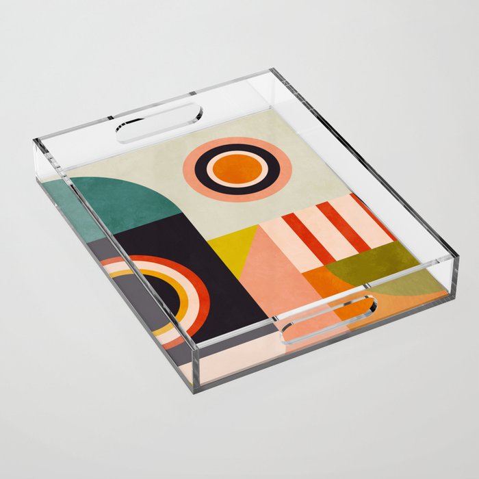 mid mod minimal 3 Acrylic Tray Gallery Image 1