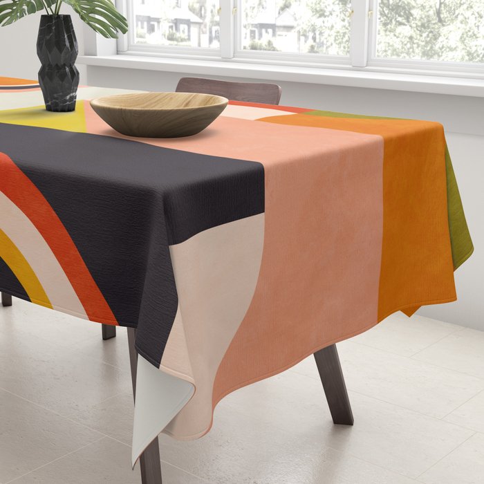 mid mod minimal 3 Tablecloth Gallery Image 3
