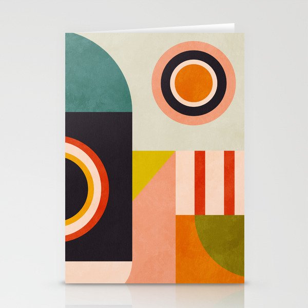mid mod minimal 3 Stationery Card Gallery Image 1