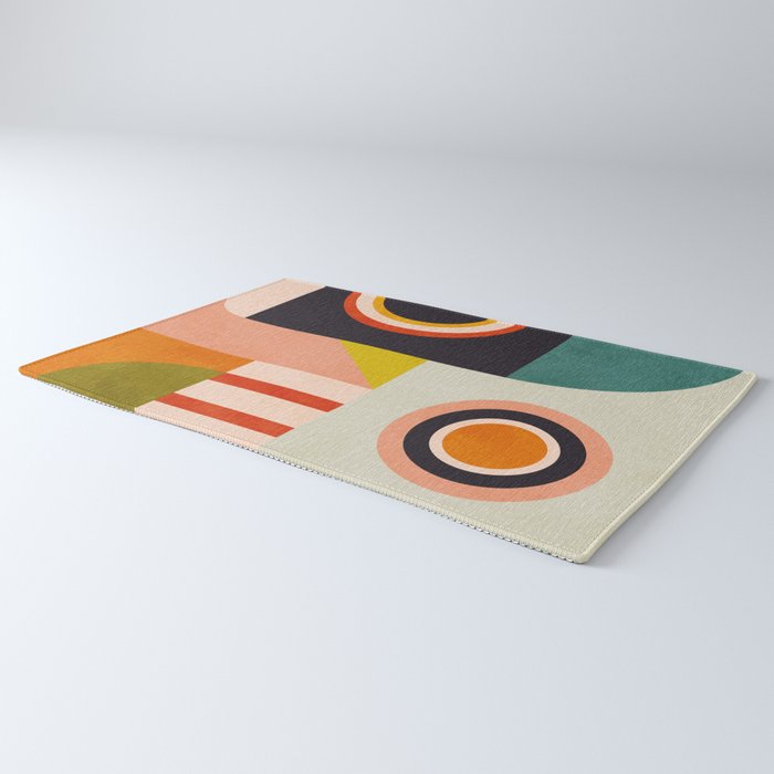 mid mod minimal 3 Rug Gallery Image 3