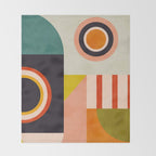 mid mod minimal 3 Throw Blanket Gallery Image 2