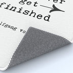 What Is Not Started Will Never Get Finished Inspirational Goethe Quote Rug Gallery Image 4