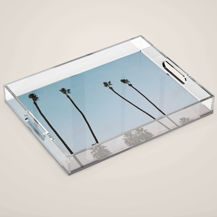 palm trees sunset vi  Acrylic Tray Gallery Image 1