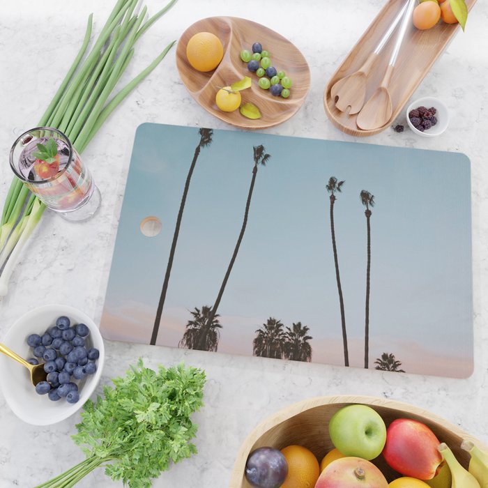 palm trees sunset vi  Cutting Board Gallery Image 2