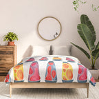 Retro Vibes - Warm Palette Comforter Gallery Image 3