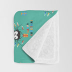 Happy Christmas Santa Spider Throw Blanket Gallery Image 3