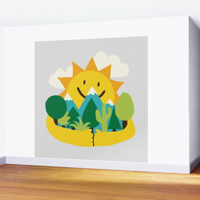 Sun is out Wall Mural Gallery Image 2