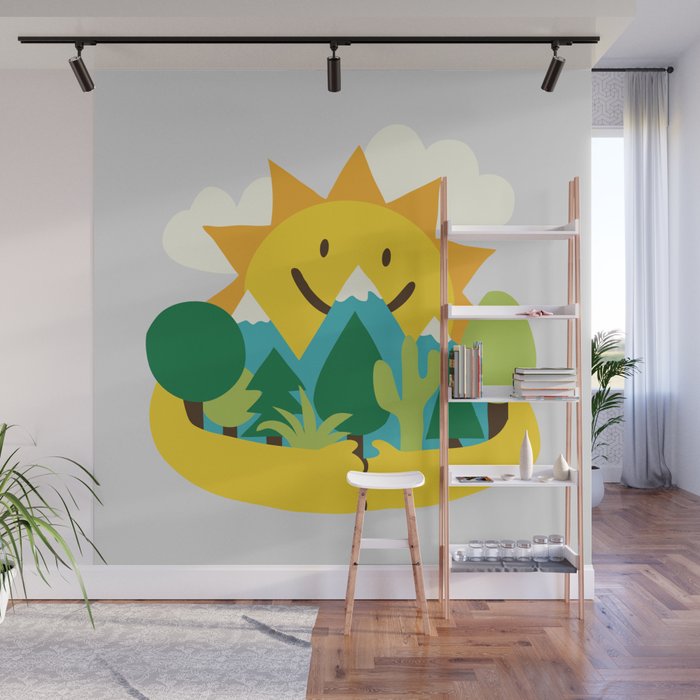 Sun is out Wall Mural Gallery Image 1
