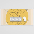 Abstract Art /Minimal Plant 3/2 Desk Mat Gallery Image 1