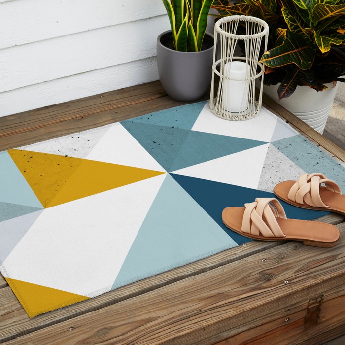 Modern Geometric 18 Outdoor Rug Gallery Image 2