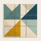 Modern Geometric 18 Wood Wall Art Gallery Image 1