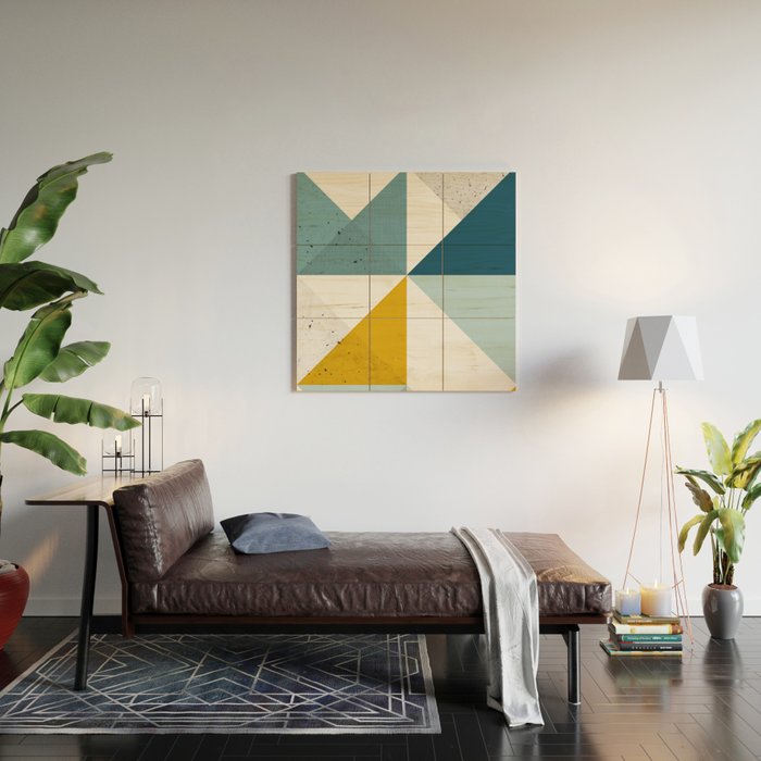Modern Geometric 18 Wood Wall Art Gallery Image 2