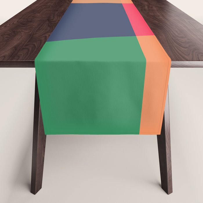 Mid Mod Color Block Table Runner Gallery Image 1