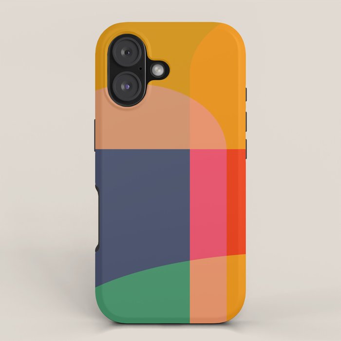 Mid Mod Color Block iPhone Case Gallery Image 1