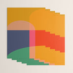Mid Mod Color Block Wrapping Paper Gallery Image 3