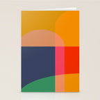Mid Mod Color Block Stationery Card Gallery Image 2