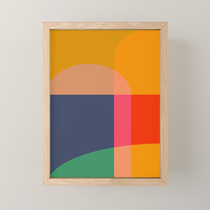Mid Mod Color Block Mini Art Print Gallery Image 1