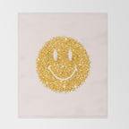 Happy Glitter Throw Blanket Gallery Image 2
