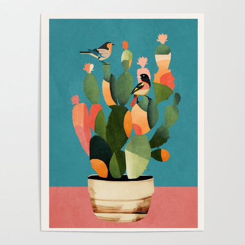 Cactus And  Birds 2 Poster Gallery Image 4