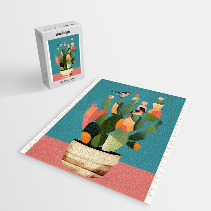 Cactus and  Birds 2 Jigsaw Puzzle Gallery Image 2