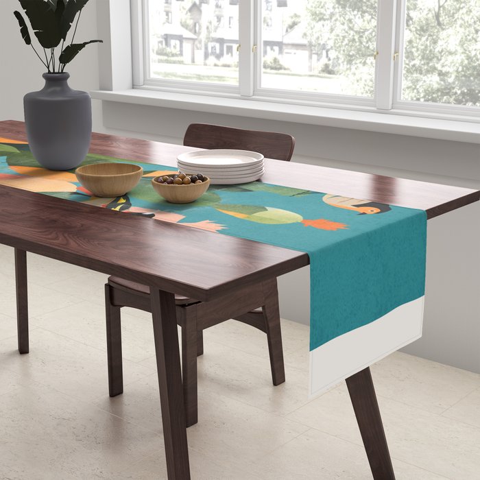 Cactus and  Birds 2 Table Runner Gallery Image 2