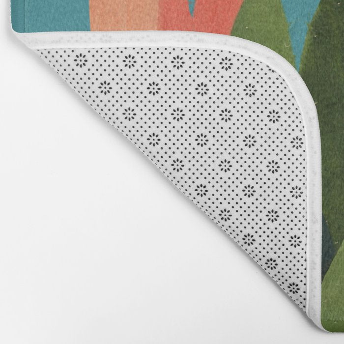 Cactus and  Birds 2 Bath Mat Gallery Image 2