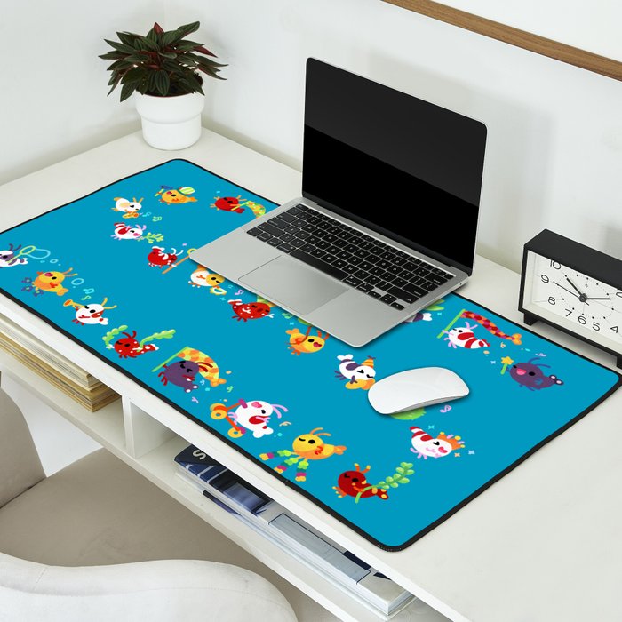 Shrimp march Desk Mat Gallery Image 2
