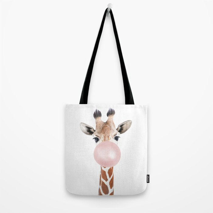 Bubble gum giraffe Tote Bag Gallery Image 2
