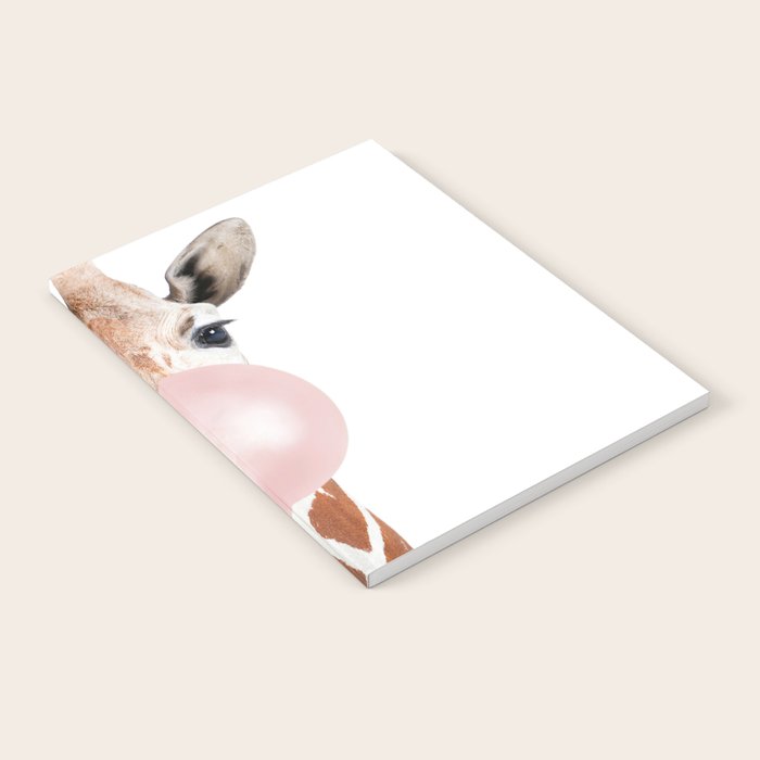 Bubble gum giraffe Notebook Gallery Image 1