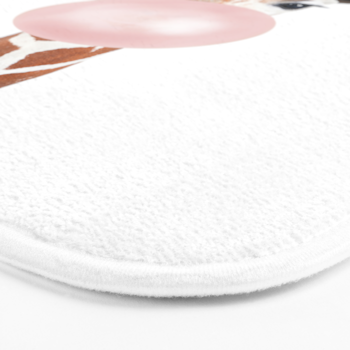 Bubble gum giraffe Bath Mat Gallery Image 3