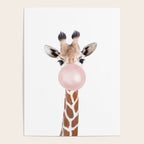 Bubble gum giraffe Poster Gallery Image 4