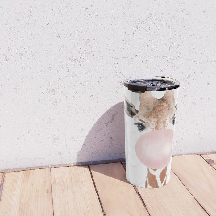 Bubble gum giraffe Travel Mug Gallery Image 4