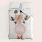 Bubble gum giraffe Duvet Cover Gallery Image 6