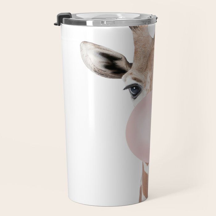 Bubble gum giraffe Travel Mug Gallery Image 3
