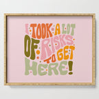 Took A Lot of Risks Serving Tray Gallery Image 1