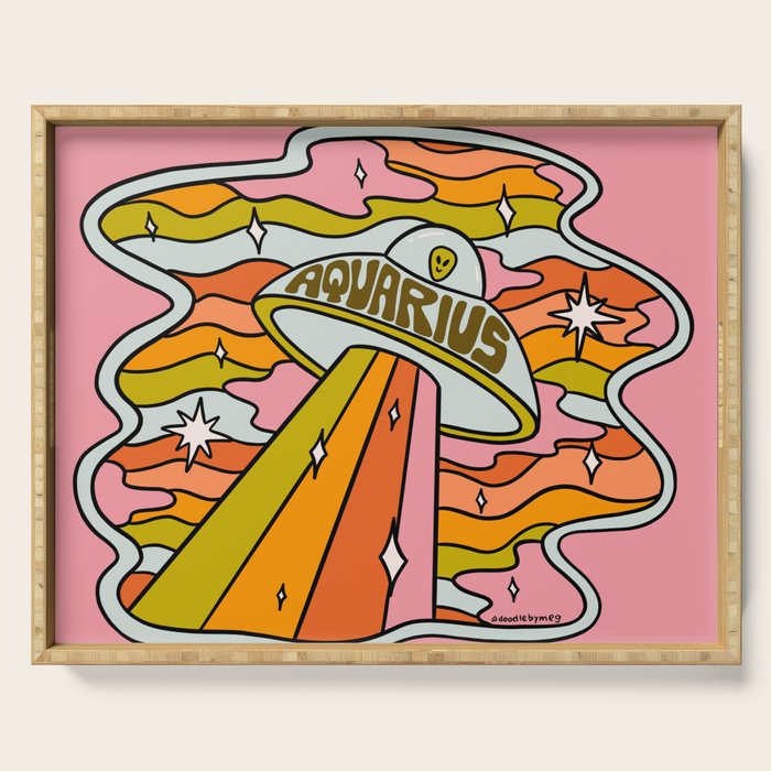 Aquarius UFO Serving Tray Gallery Image 1