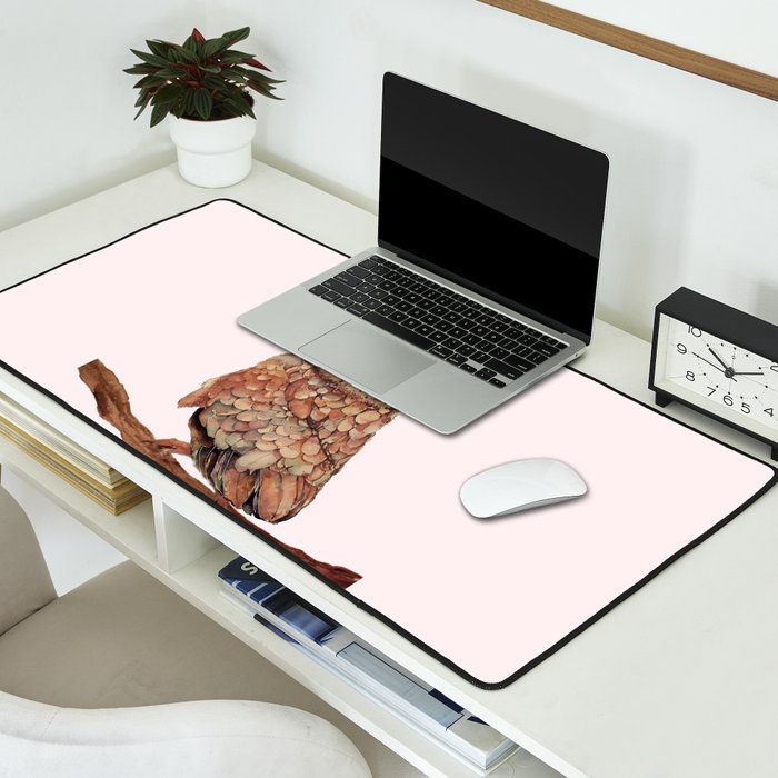 Owl with Flowers Desk Mat Gallery Image 2