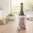 Owl with Flowers Wine Chiller Gallery Image 4
