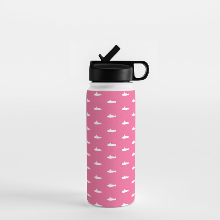 Tiny Submarines - Bright Pink Water Bottle Gallery Image 1