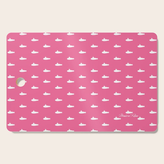 Tiny Submarines - Bright Pink Cutting Board Gallery Image 1